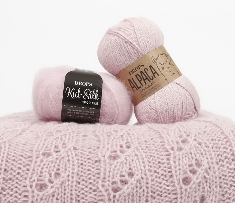 House of Knit Drops Alpaca Kid Silk yarn combination